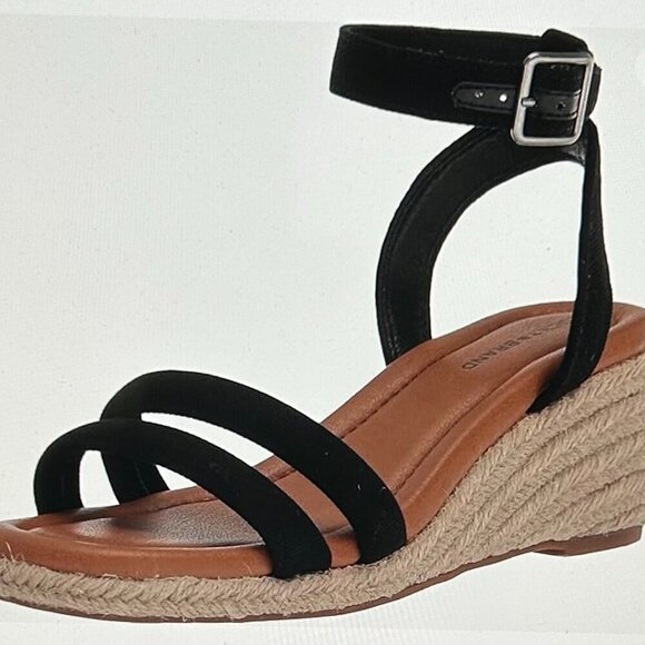 Lucky Brand Womens Nasli Open Toe Ankle Strap Wedge Sandals Size 9.5 - Picture 1 of 8